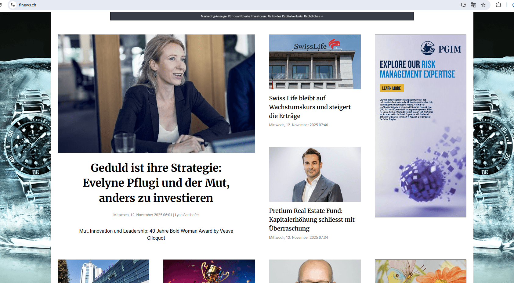 In the News: Finews.ch portraitiert CEO Evelyne Pflugi